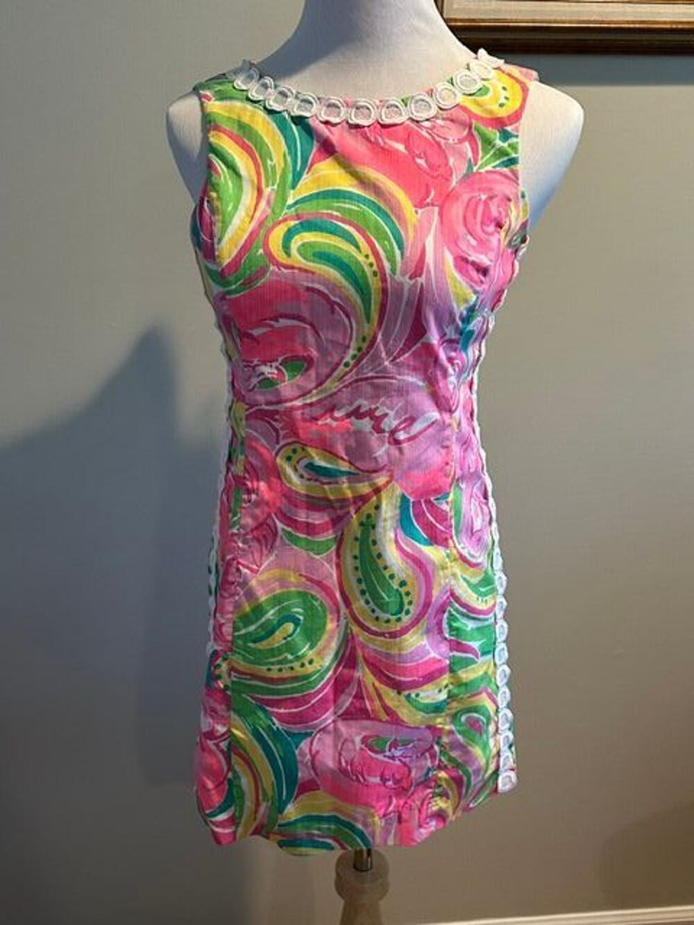 Lilly Pulitzer Mila All Nighter Shift Mini Dress Size 4 EUC